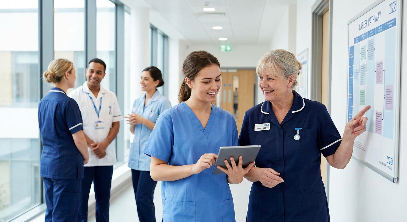 How to progress from care worker to team leader in the NHS