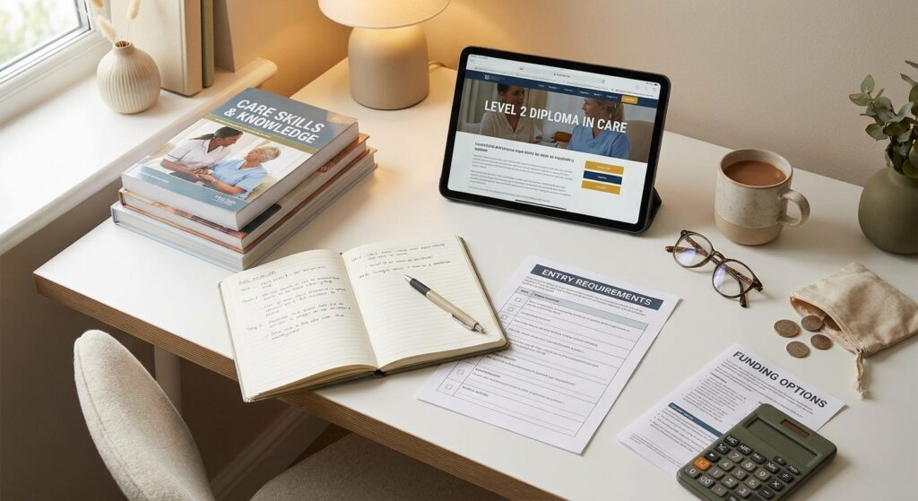 Level 2 Diploma in Care: entry requirements and funding