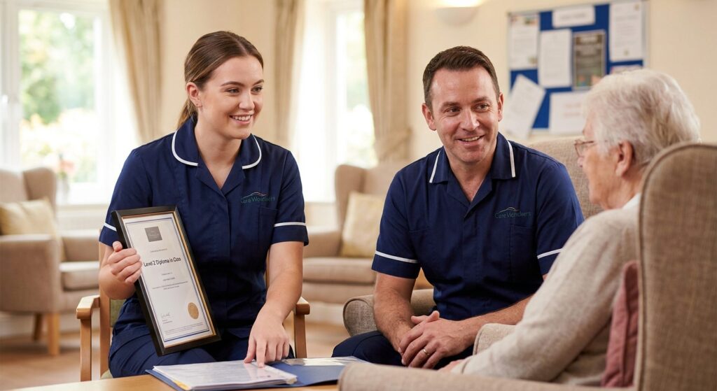 Level 2 Diploma in Care for care home workers