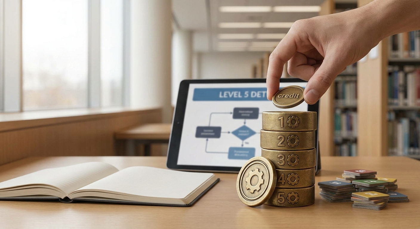 Level 5 DET: how many credits do you need to complete?