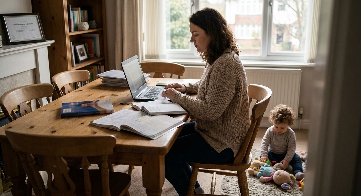 How to complete a Level 3 Diploma in Adult Care as a single parent