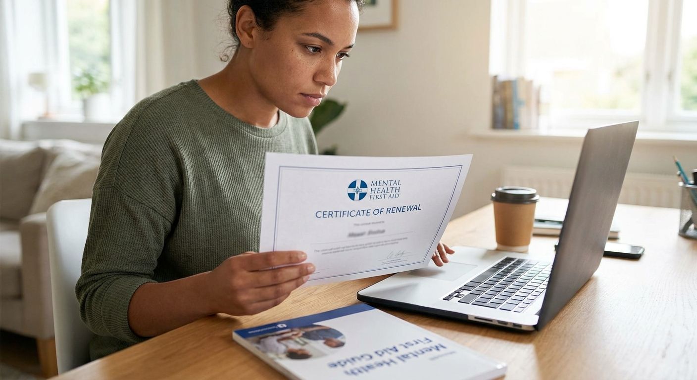 How to renew a mental health first aid certificate