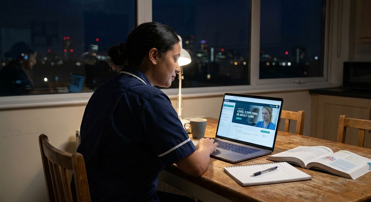 How to study a Level 3 Diploma in Adult Care on night shifts