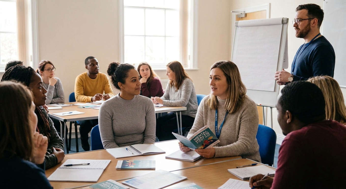 Mental health first aid training for youth workers